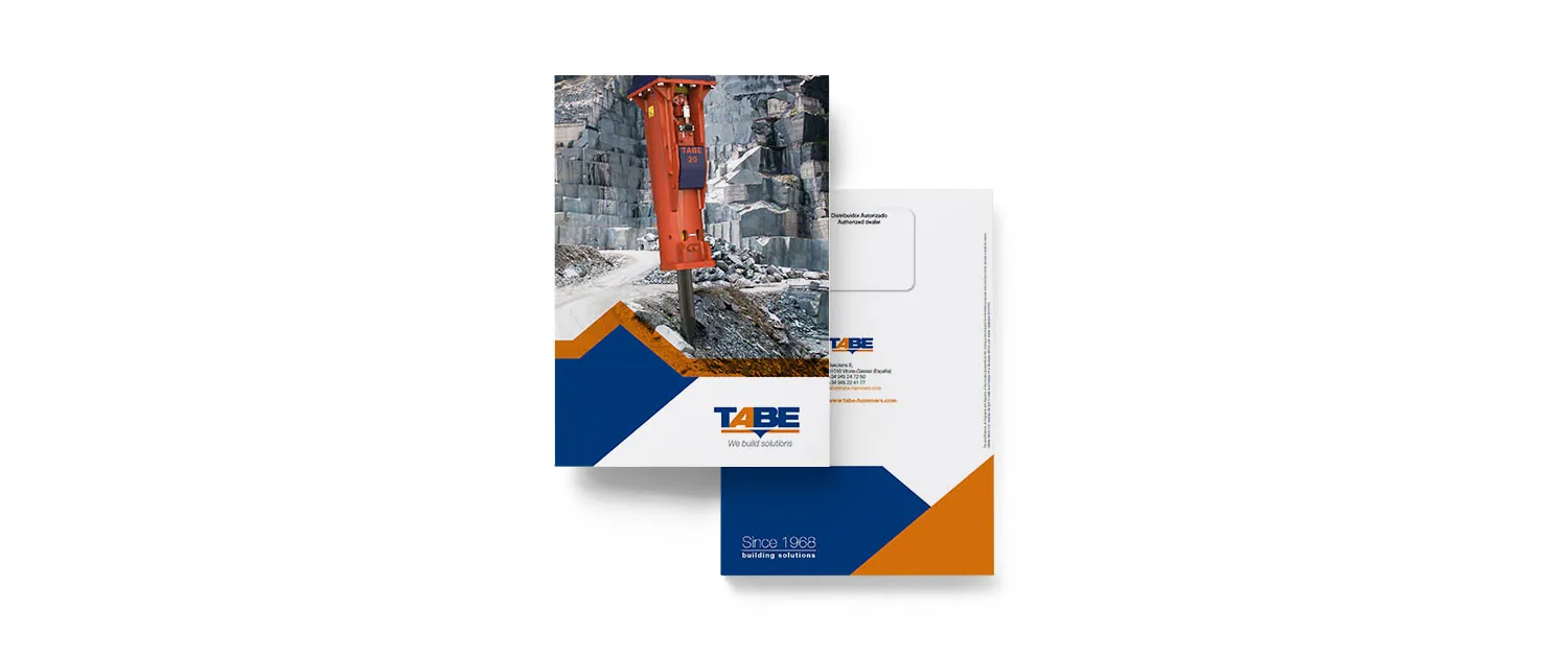 Book Mockup - Catalogo Tabe Catálogo de productos TABE
