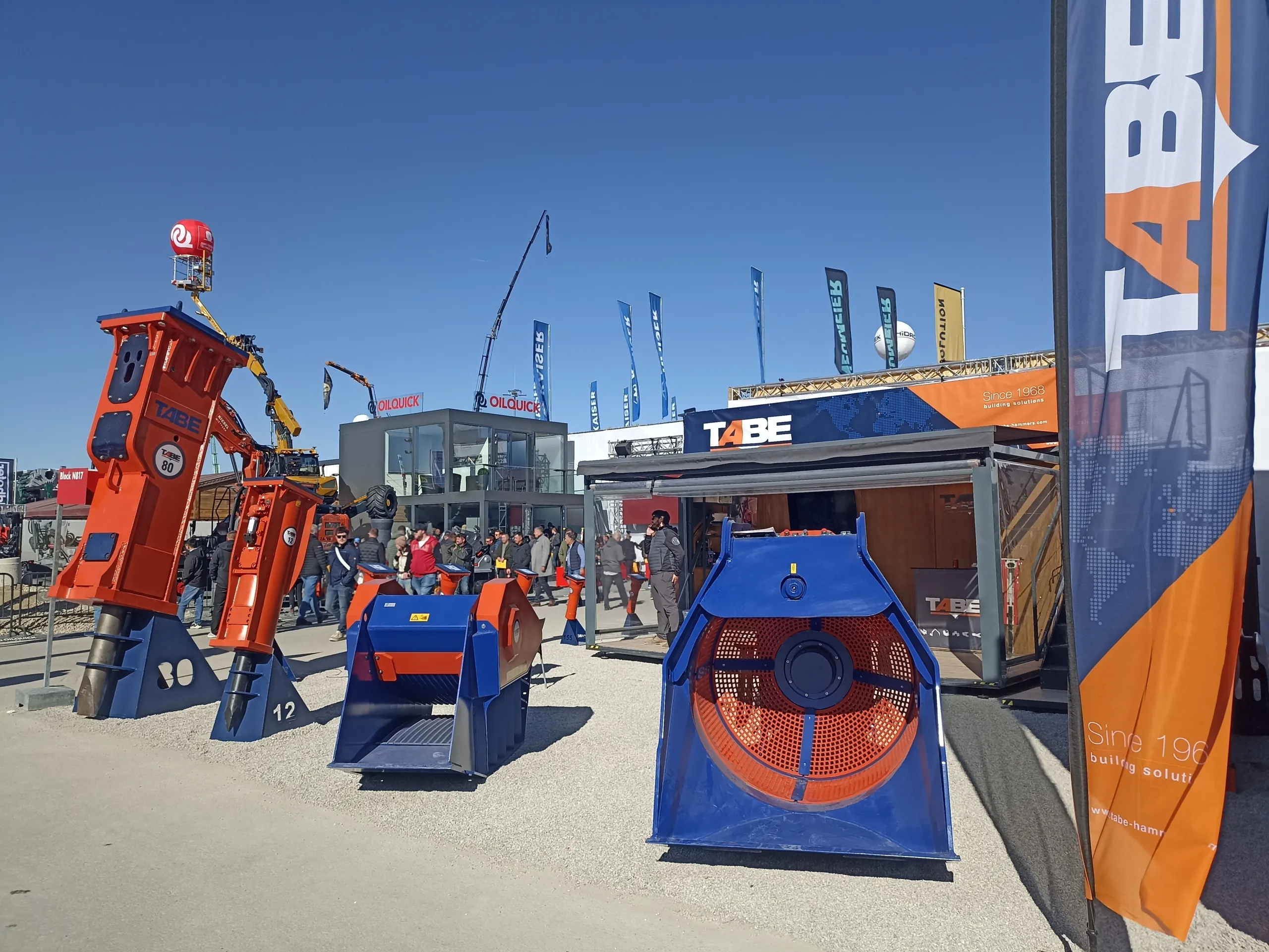 BAUMA 2025 TABE Stand TABE en BAUMA 2025, Munich.
